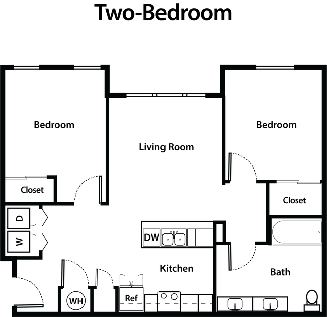 Floorplan - Silos on the Square - Now Offering: Free Prorated Rent in December on All 1 Bedrooms!