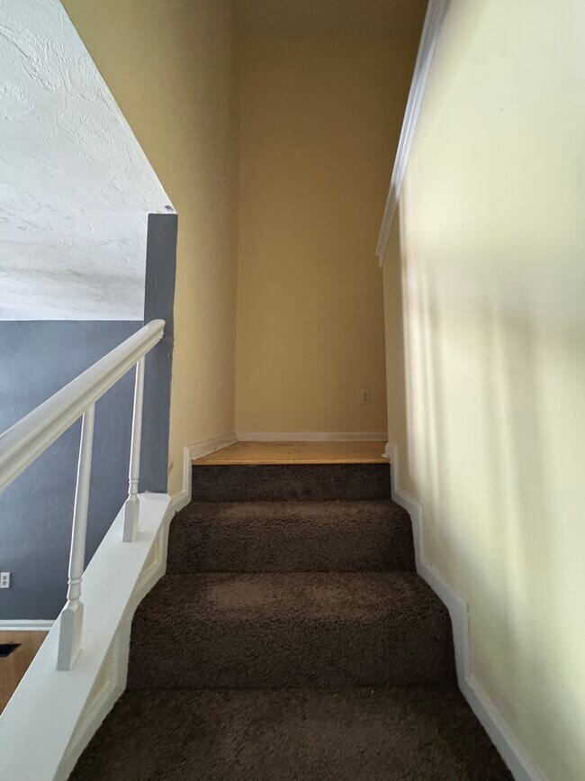 new carpet on stairs - 494 Teal Ln