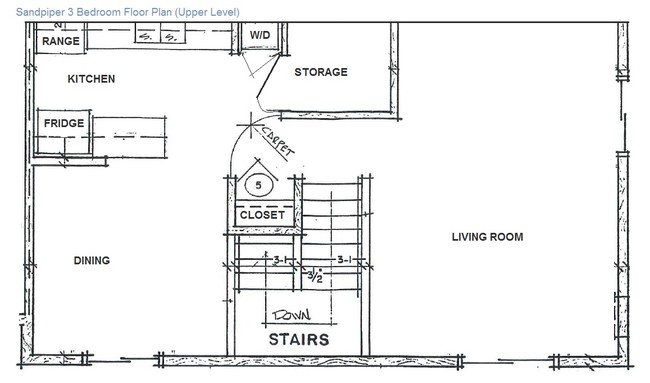 Lower Level Floor Plan - Sandpiper Townhomes