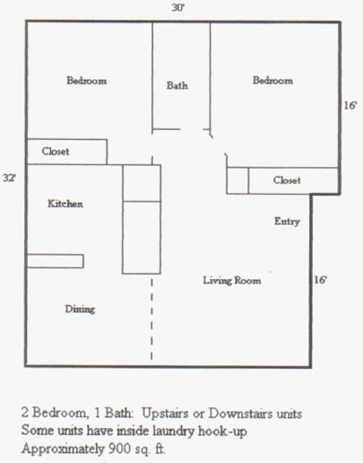 2BR/1BA - Park West Apartments