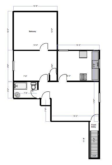 Floor Plan - 1319 Drake St