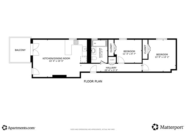 2BR, 1BA - 900SF - Sandcastle Revere Beach