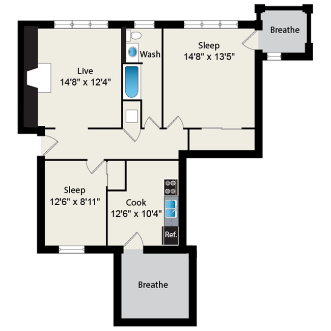 Floorplan - Reside on Irving Park