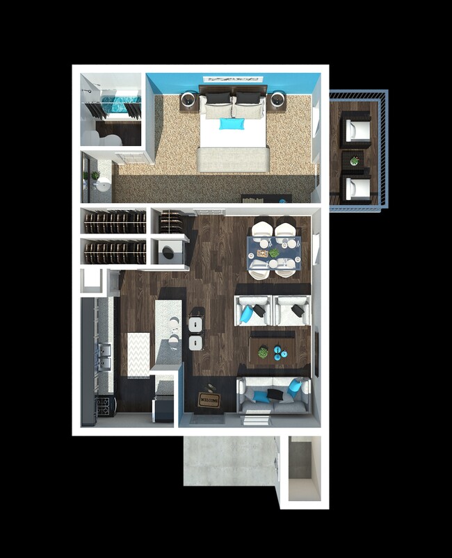 Floorplan - 701 South Apartments