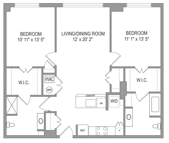 2BR/2BA - Thomas Court