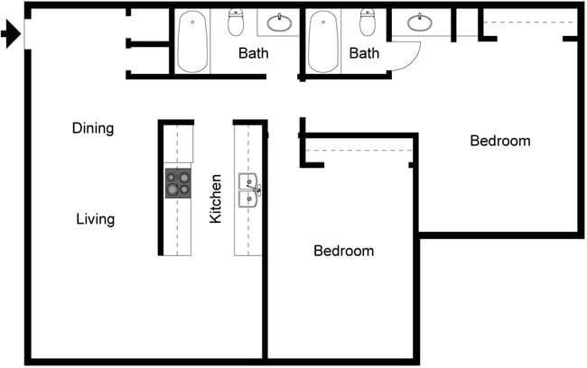 Floorplan - Timbers Riverside Apartments
