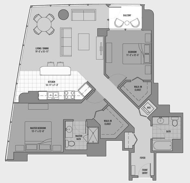 Floorplan - Atwater Apartments