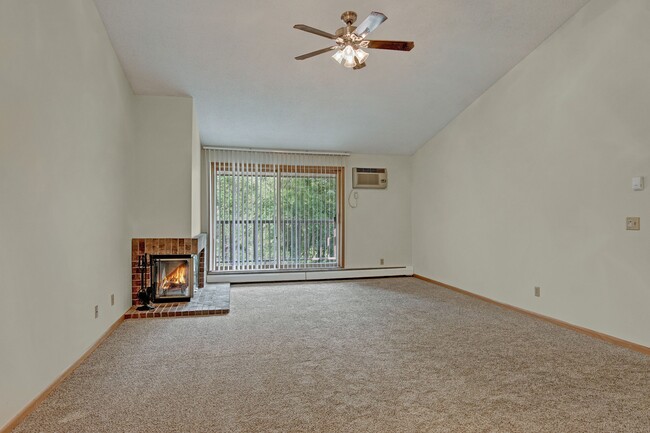 Plymouth Square Living Room with Fireplace - Plymouth Square