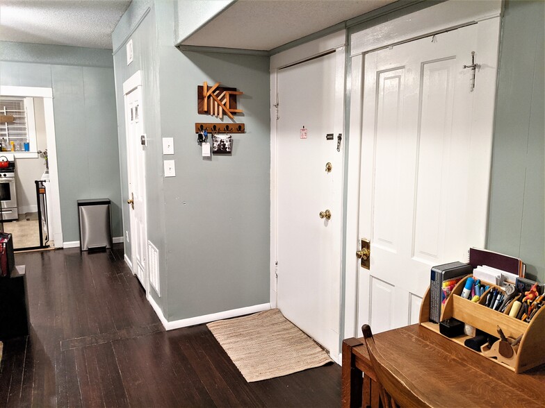 Entrance into living room - from building stairway - 1135 W 41st St