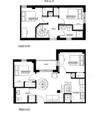 4BR Floor Plan - Varsity Campus Apartments
