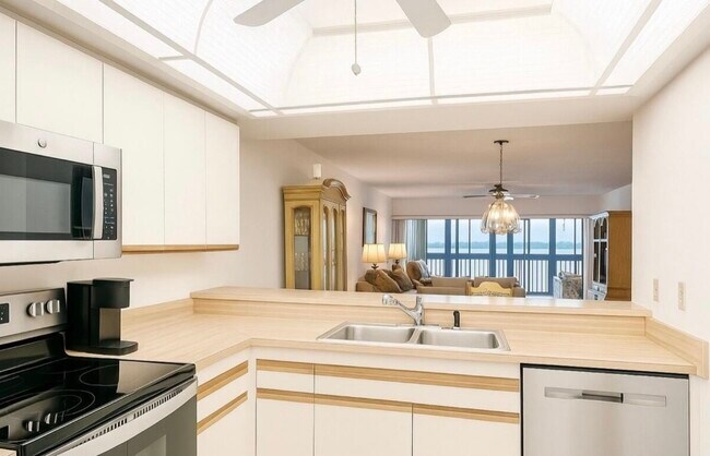 View from kitchen - 250 S Sykes Creek Pky