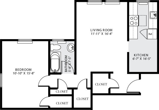 Floorplan - eaves Tunlaw Gardens