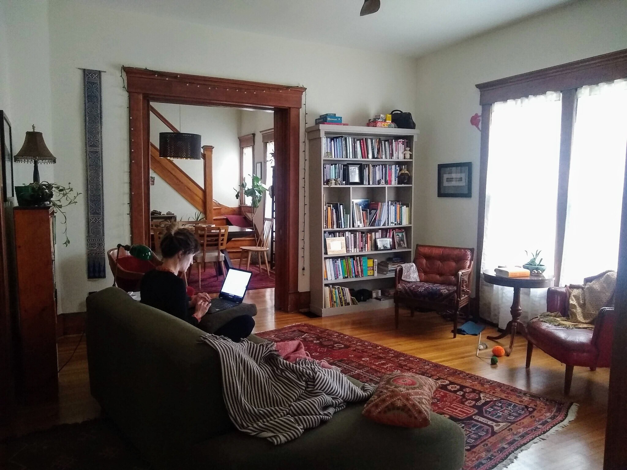 Living room looking into dining room - 1131 Lexington Ave