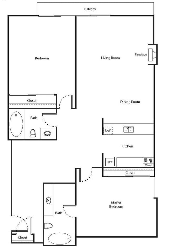 Floorplan - The Tower at Hollywood Hills