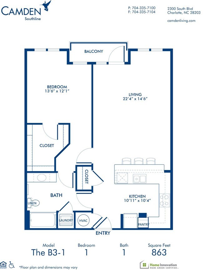 Floorplan - Camden Southline