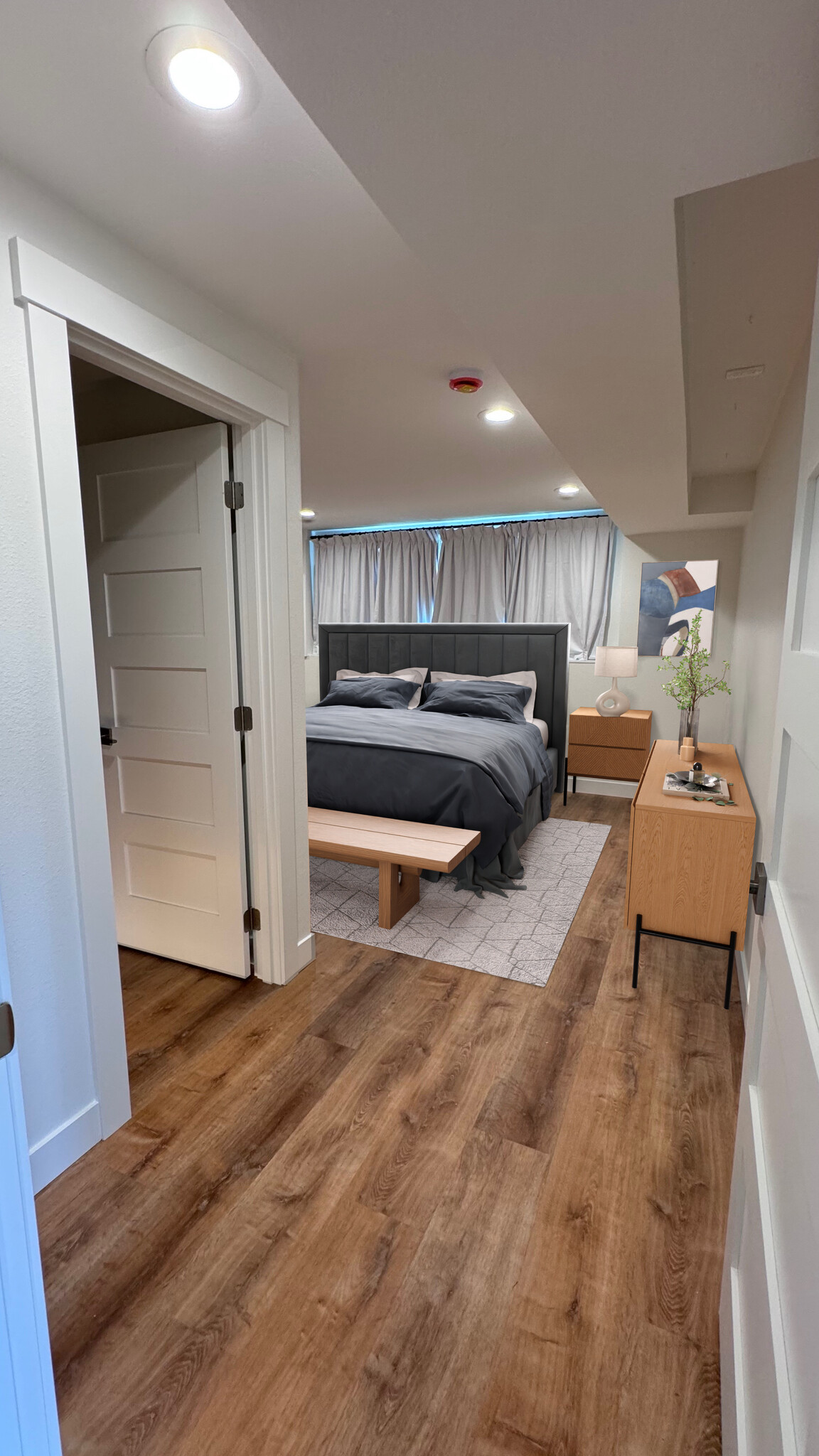 Master bedroom with it's own bath; recessed lights w/ dimmer - 3402 W Mukilteo Blvd