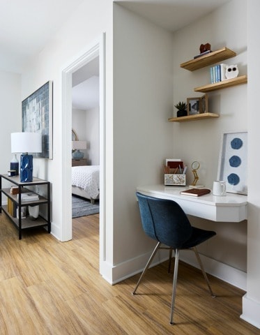 2B-5 Floor Plan Built In Desk- Apartment 512 - Meridian 2250 at Eisenhower Station