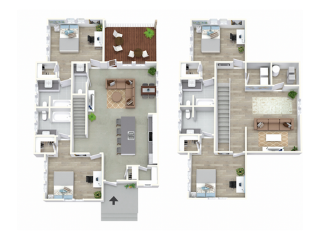 4 Bedroom Esso - The District at Clemson | Student Housing