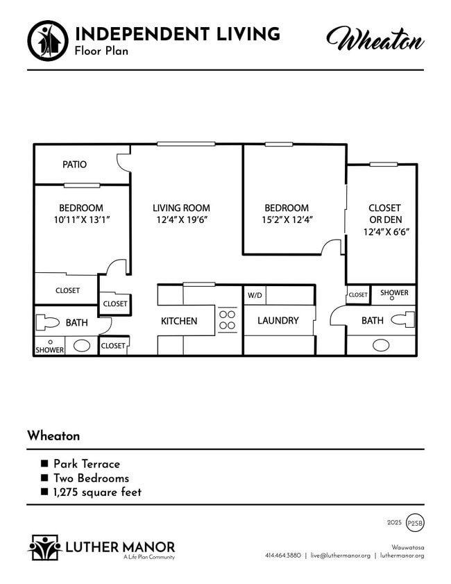 Floorplan - The Terrace at Luther Manor