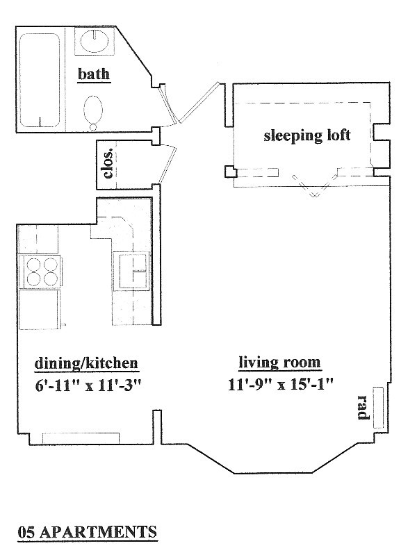 Floorplan - Hyde Park Apartments LLC.