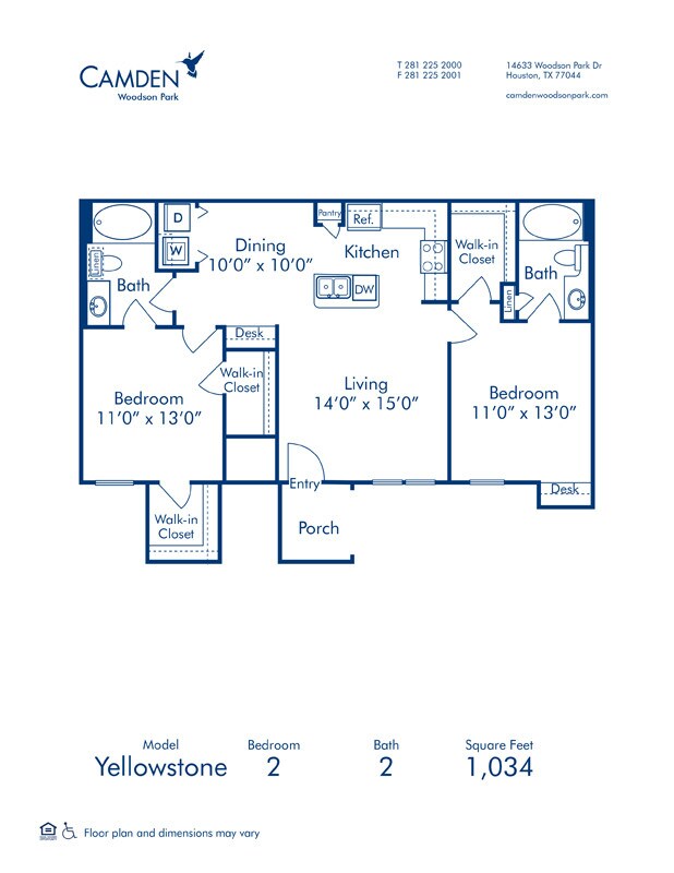 Floorplan - Camden Woodson Park