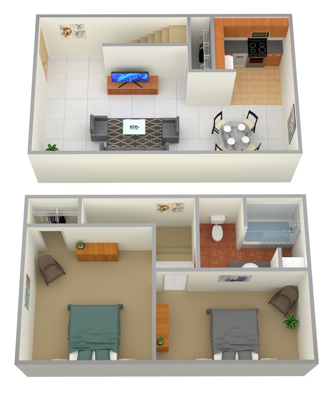 Floorplan - Powell Gardens Apartments