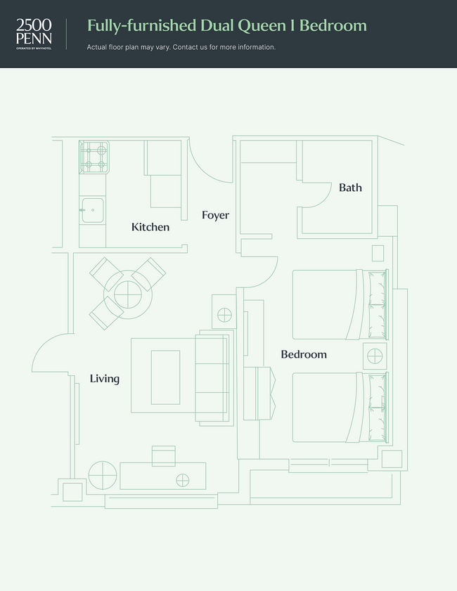 Floorplan - 2500 Penn, a Placemakr Experience