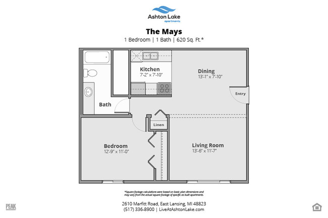 Floorplan - Ashton Lake Apartments