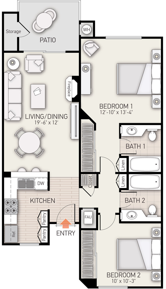 Floorplan - San Marco Villa Apartment Homes