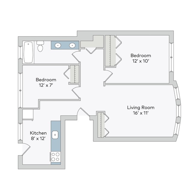 Floorplan - 5222-38 S. Drexel Avenue