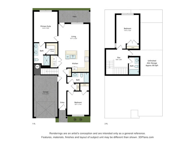 Poppy Floor Plan - Covey Homes Dawson Ridge