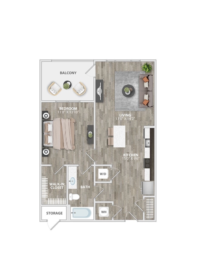 Floorplan - Boulders Lakeview Apartments