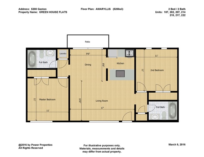 Floorplan - Greenhouse Flats