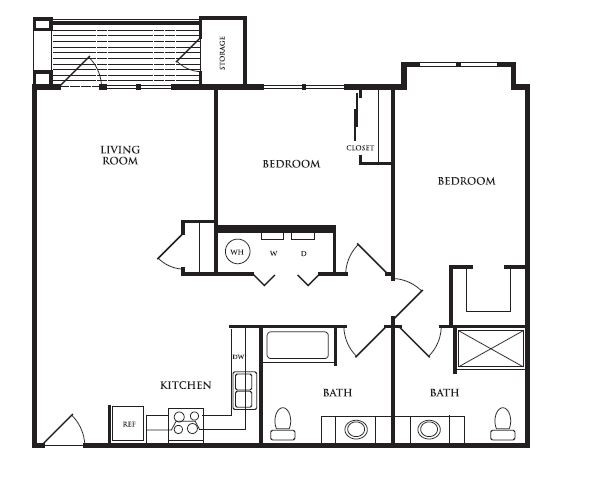 Floorplan - ALDERBROOK APARTMENTS- PREMIER, AFFORDABLE...