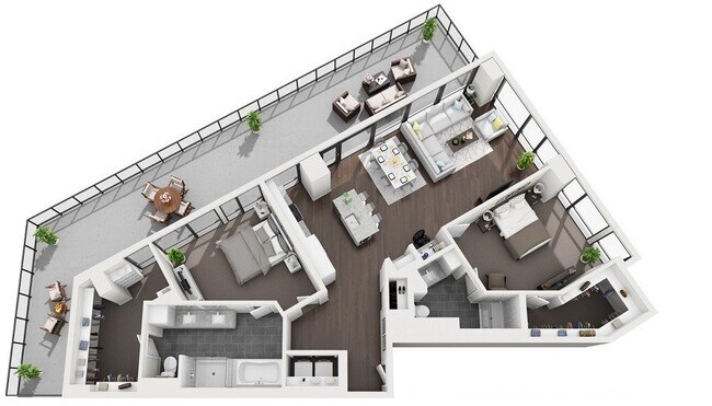 Floorplan - 1000 Speer by Windsor