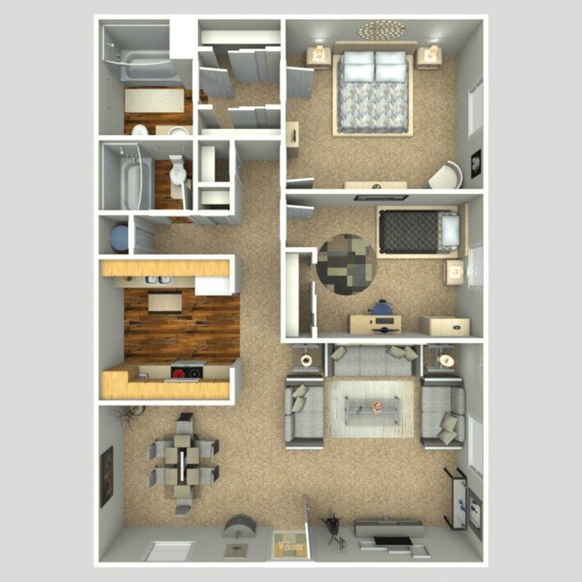 Floorplan - Riverview Apartments