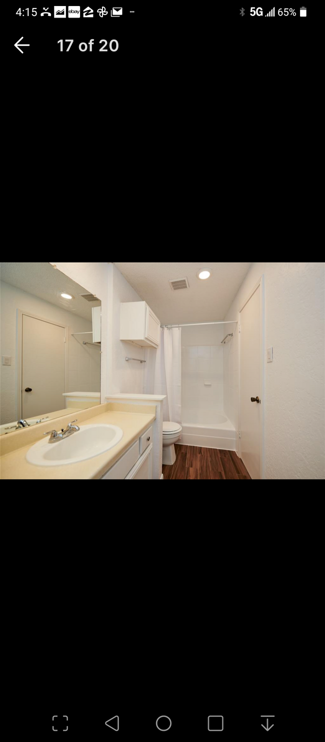 Clean efficient modernized bathroom. Very easy to clean. - 12400 Overbrook Ln