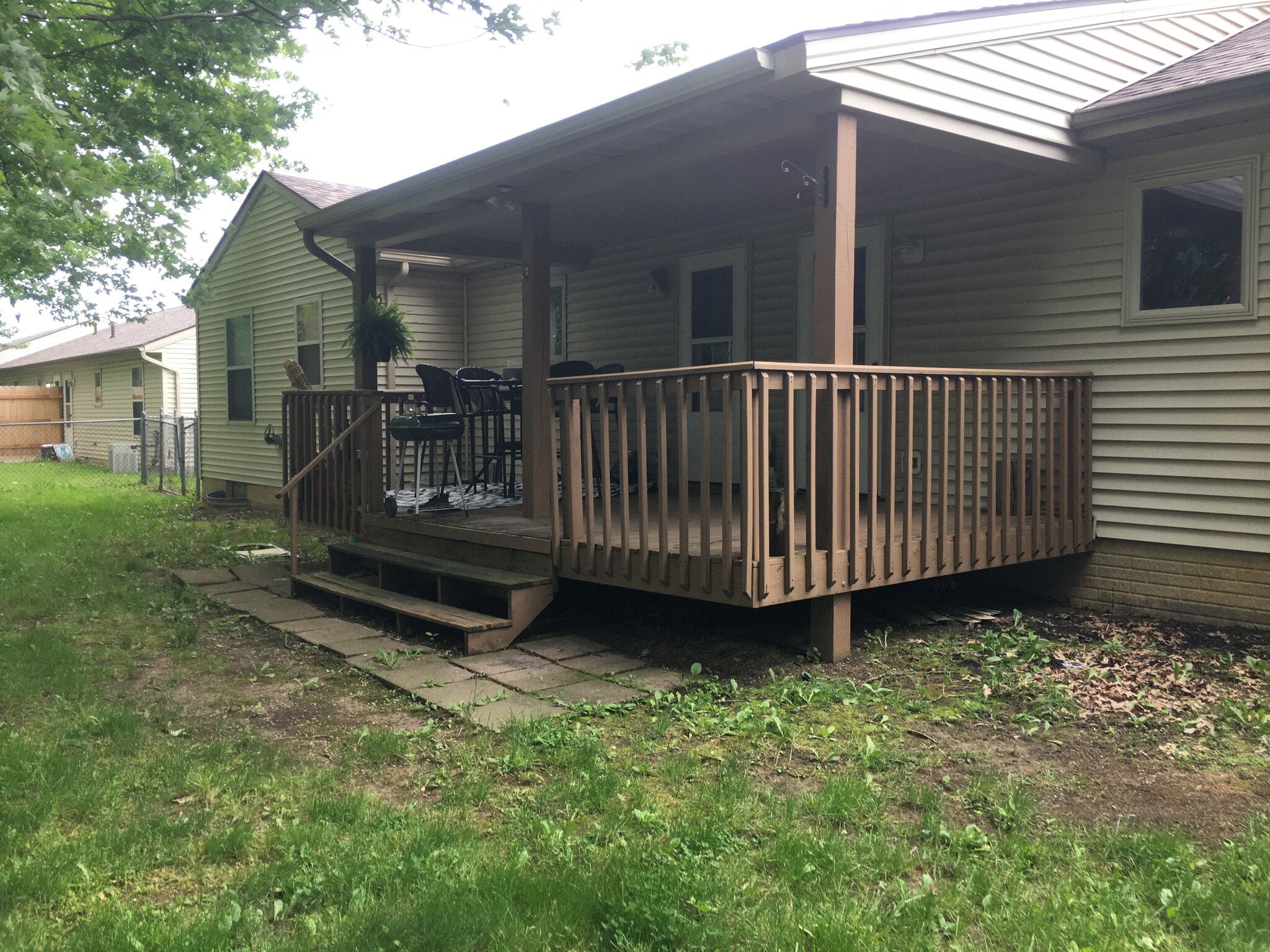 Rear Covered Deck - 334 Oakdale Cir
