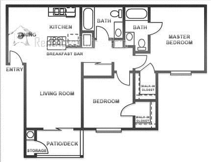 2BR/2BA - Newporter Apartments