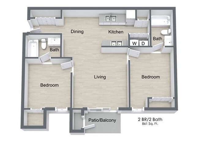 Floorplan - River Trace Apartments and Homes