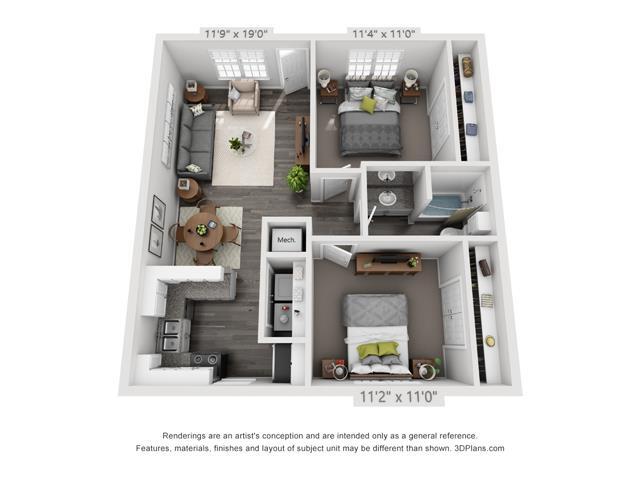Floorplan - Residences at Holly Oaks