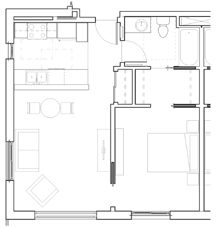 1BR/1BA - Town Center Station