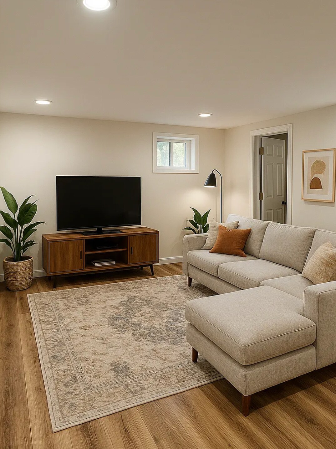 Staged Living Room - 2615 13th Rd S