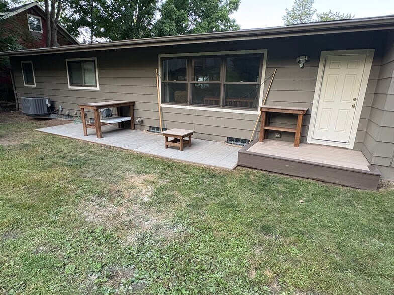Back patio and deck - 825 N Dodge St
