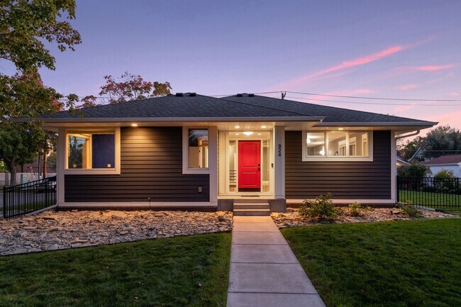 Steel edging and limestone rock. - 924 Eleanor Ave