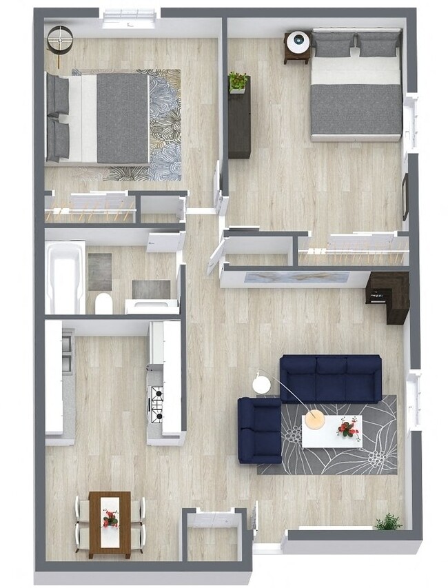 Floorplan - Forest Cove Apartments