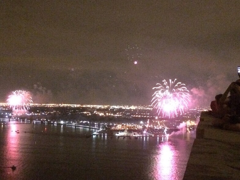 4th of July firework from rooftop - 20 West Street