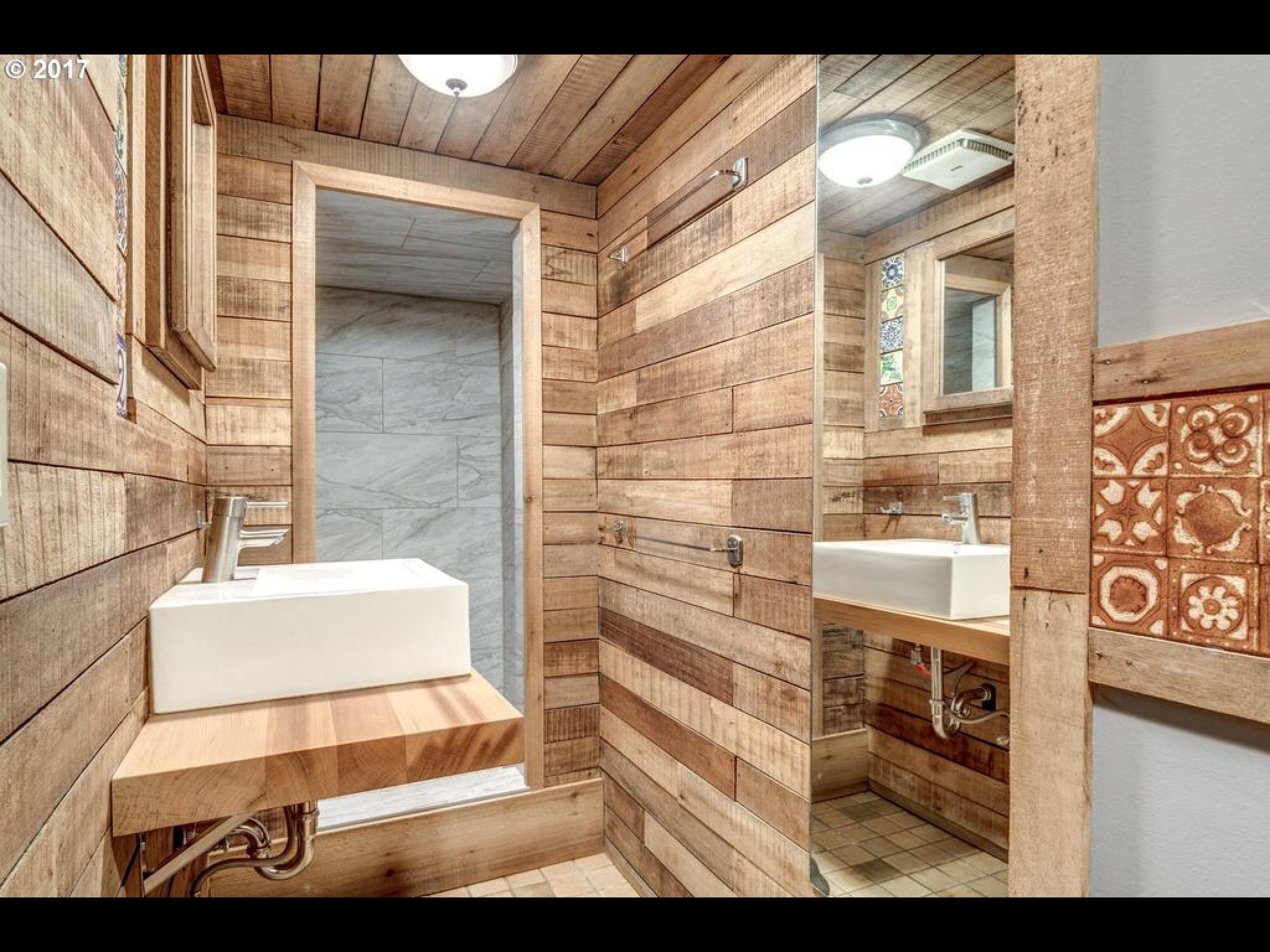 Tile shower in bathroom - 4709 NE 15th Ave