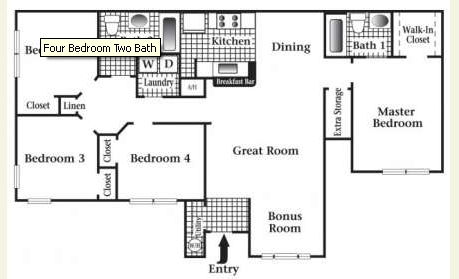 4BR/2BA - West Club Apartments