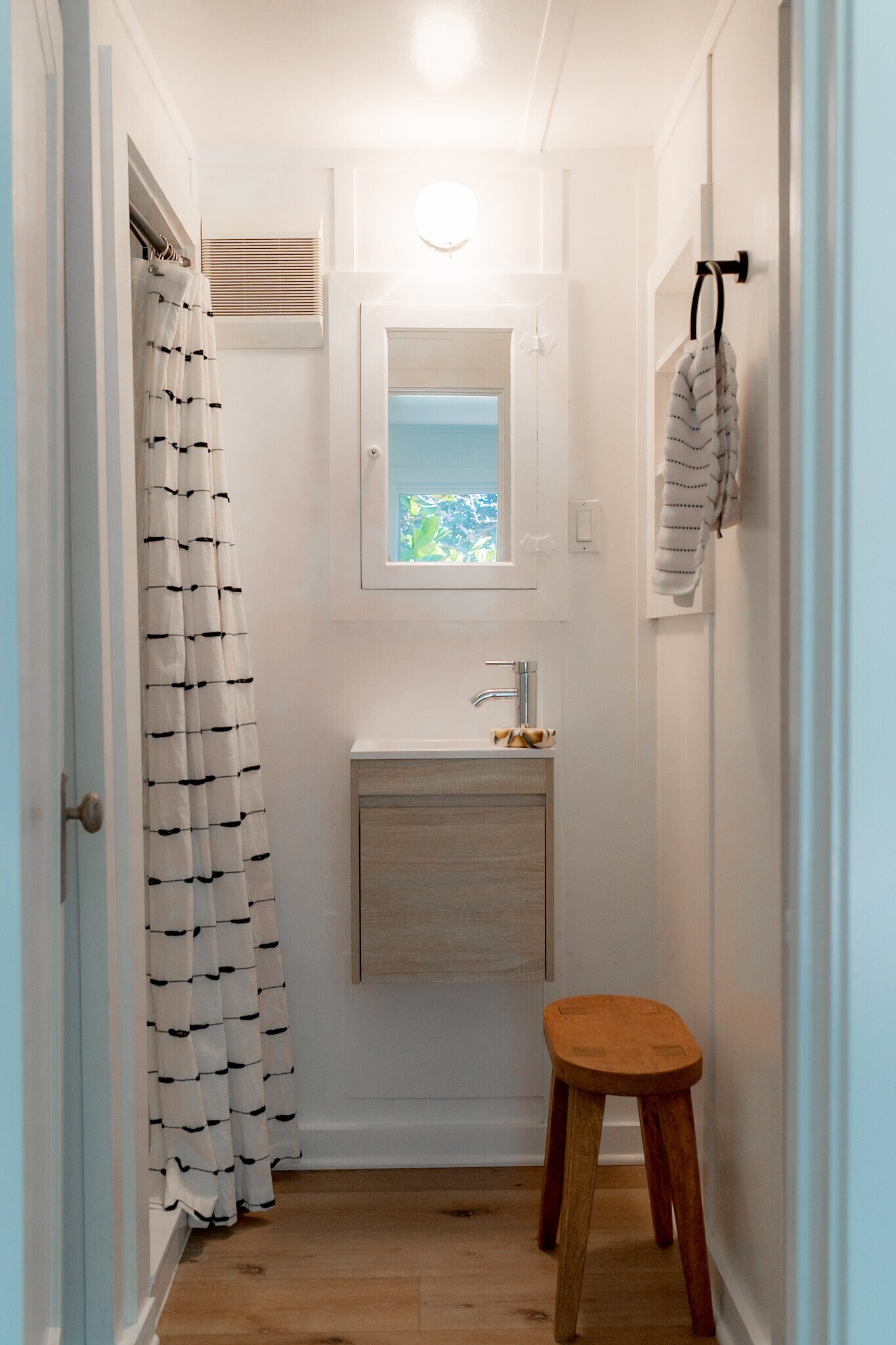 updated quaint bathroom with new shower system - 9457 El Tejado Rd